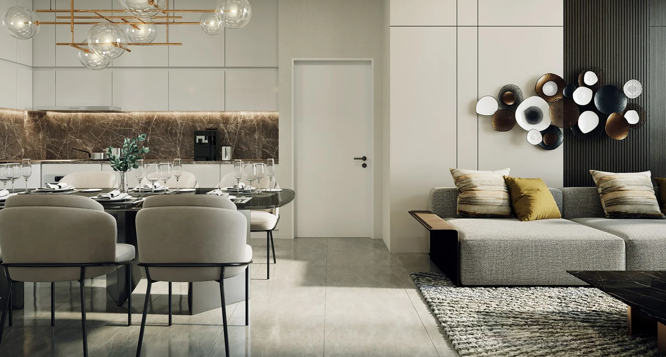 Jewel residence living and dining area