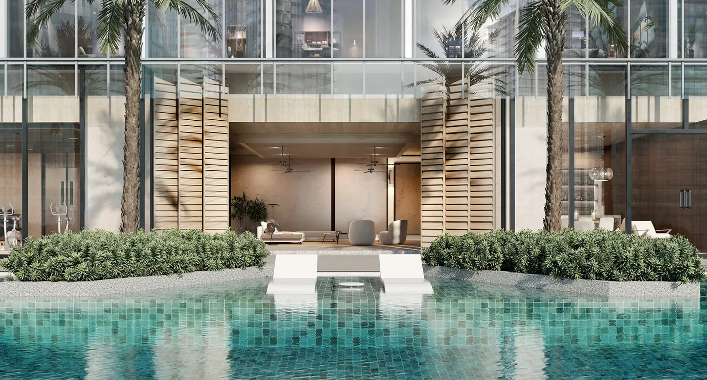 Jewel swimming pool on the Level 7 residents deck